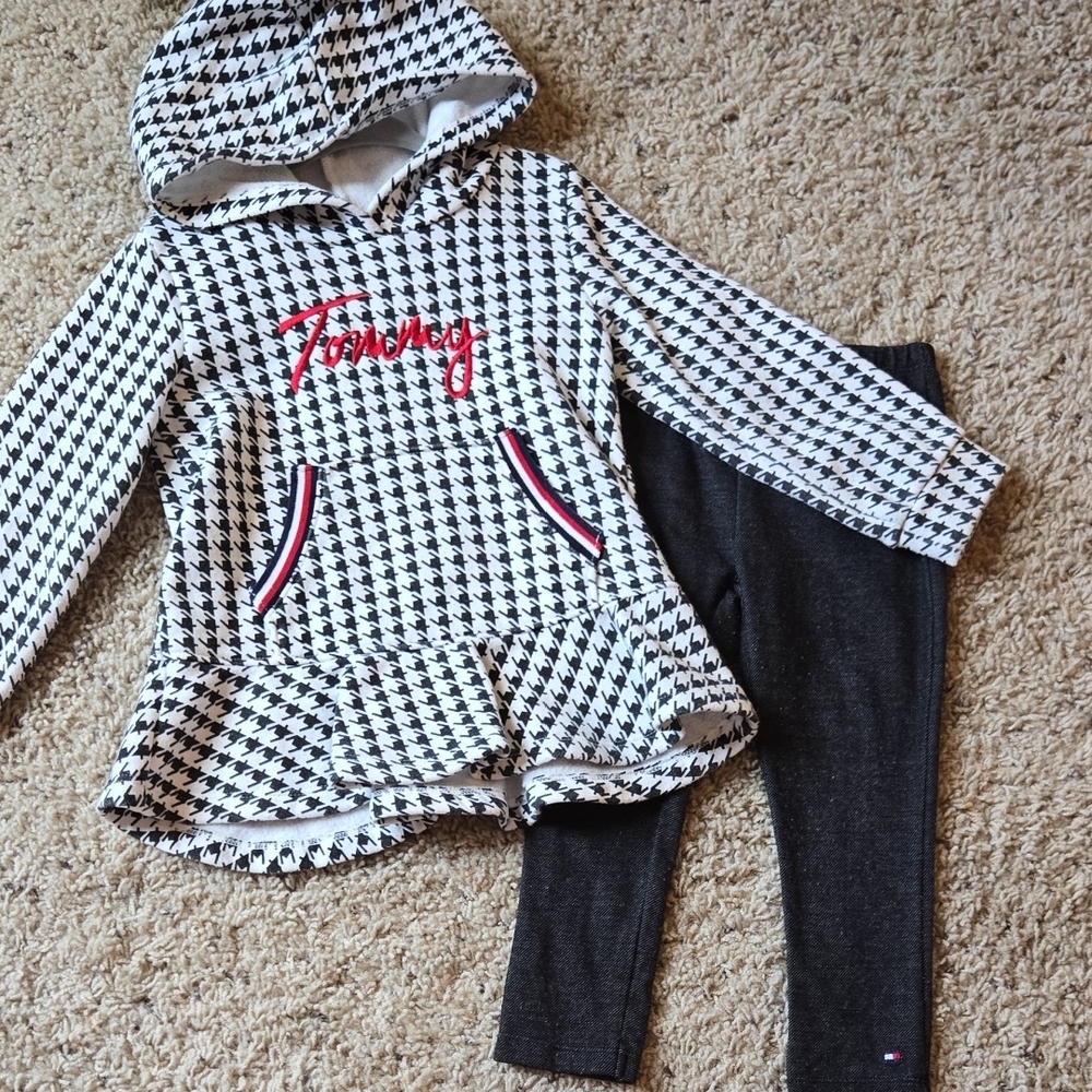 Tommy Hilfiger Houndstooth Set with Logo